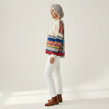 Hanne | Pullover mit Streifen und Farbflächen