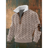 SILVORO | Fleece-Pullover mit hohem Kragen