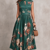 Noirelle | Damen Ärmelloses Blumenkleid Midi