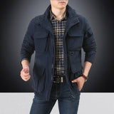 Herren Utility-Fieldjacke mit Klapp- und Reißverschlusstaschen