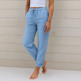 Alyse | Damen Hose mit Kordelzug und Taschen