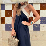 Olive™ - Kleid mit Kreuzhals