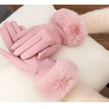 Winterhandschuhe mit Kunstfell