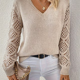 Rosa™ | Strickpullover mit V-Ausschnitt