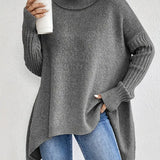 Bridgette™ - Bequemer langer Rollkragenpullover