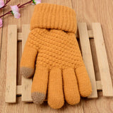 Gestrickte Touchscreen-Handschuhe für Damen
