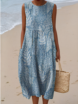 Frieda | Midikleid mit Blumenmuster