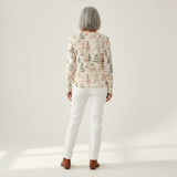 Sonja | Pullover in Creme mit kleinen Tannen