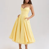 Ophira™ - Elegantes Korsett-Midi-Kleid