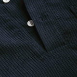 Herren Corduroy Langarmhemd mit halber Knopfleiste