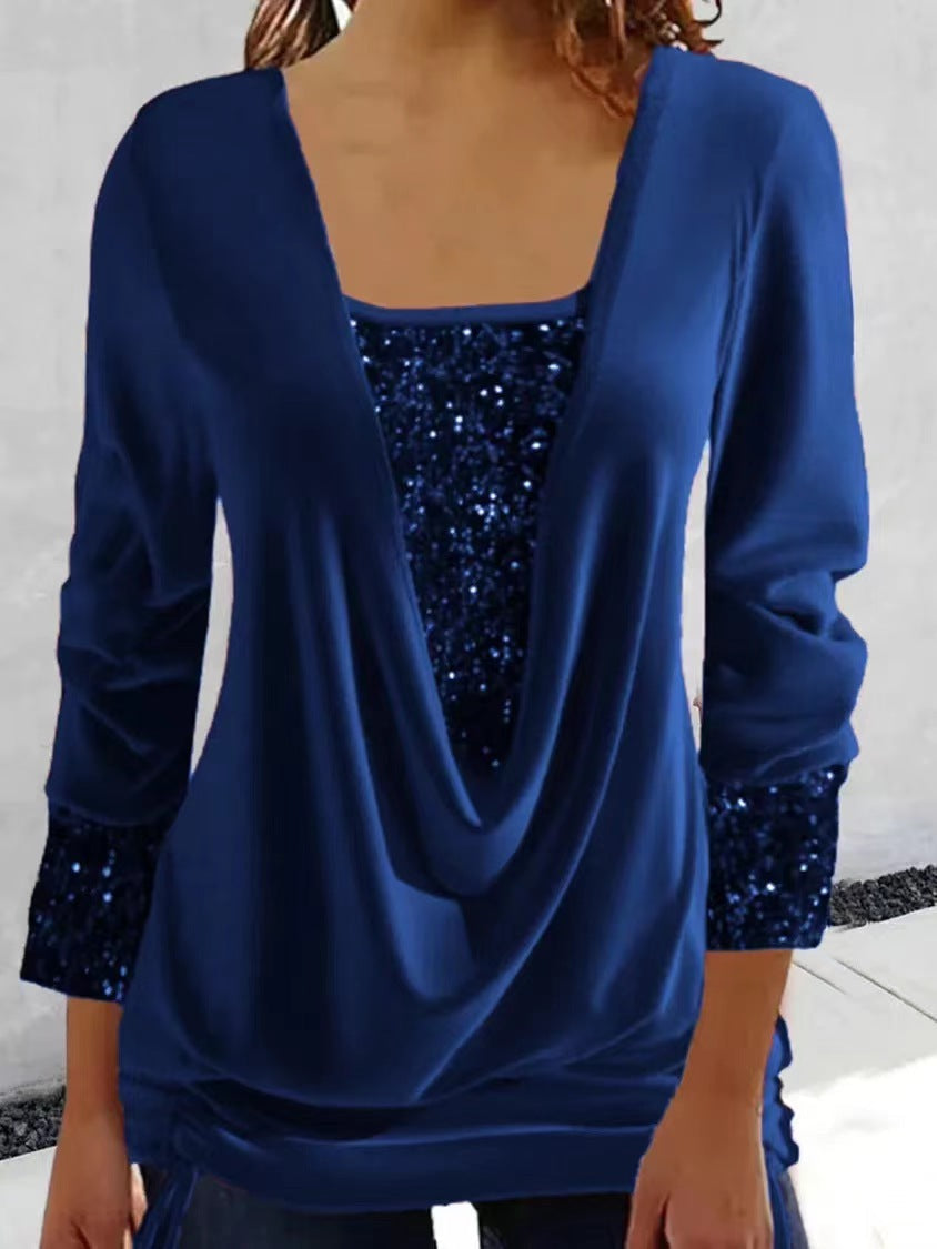 Kiara™ - Langärmeliges Shirt mit Pailletten