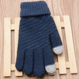 Gestrickte Touchscreen-Handschuhe für Damen