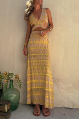 Dixie | Maxi-Chic Kleid mit Cut-Out-Details