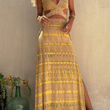 Dixie | Maxi-Chic Kleid mit Cut-Out-Details