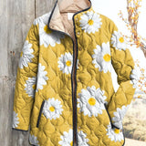 Damenjacke mit Charmantem Gänseblümchenmuster