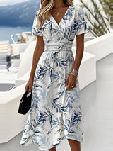Lilibeth - Midi-Kleid mit Gartenbrise-Design