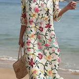 Rebecca | Damen Kleid mit Blumenmuster