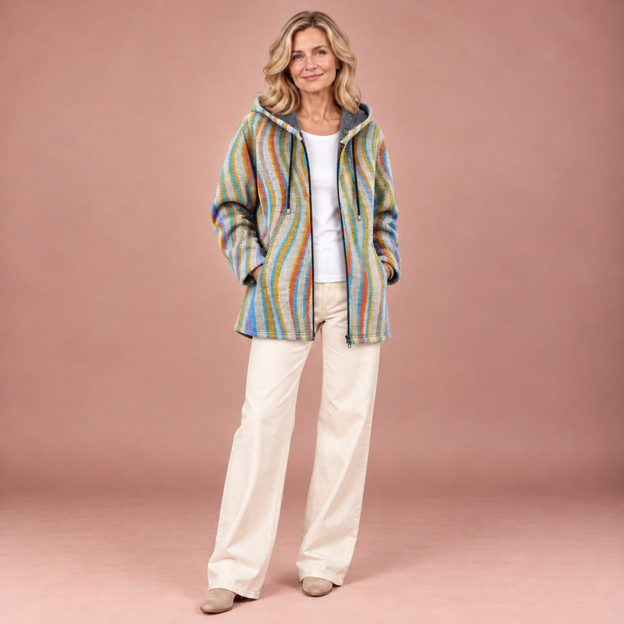 Frieda – Jacke mit Wellenstreifen