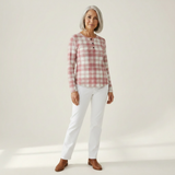 Svenja | Pullover mit Karomuster in Rosé