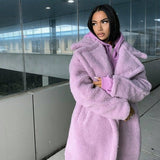 Zoe - Langer Teddymantel
