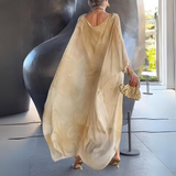 Paetyn | Maxikleid mit Rundhalsausschnitt und langen Ärmeln