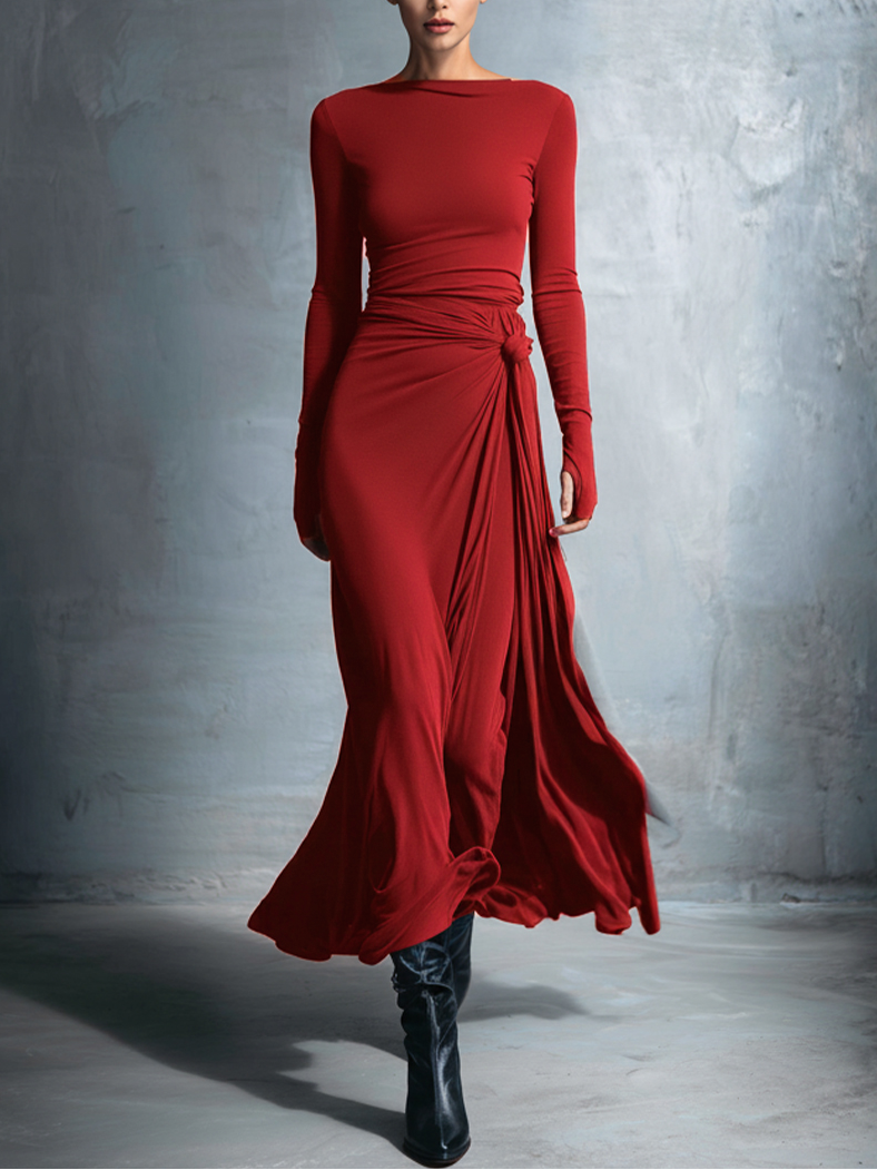 Vittoria ❘ Maxikleid mit seitlichem Knoten