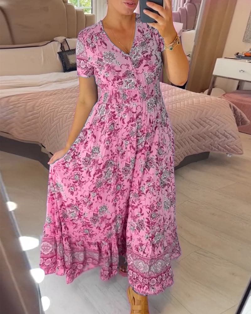 Connie - Floral Maxi Kleid
