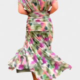 Alondra™ | V-Ausschnitt Langes Floral-Maxikleid