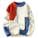 Francesca - Gemütlicher Patchwork Pullover