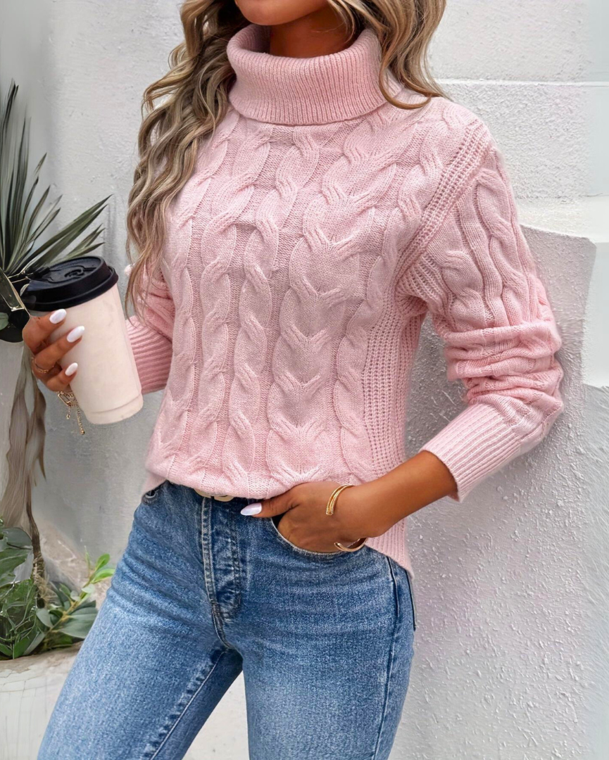 Bella - Warmer Strickrollkragenpullover