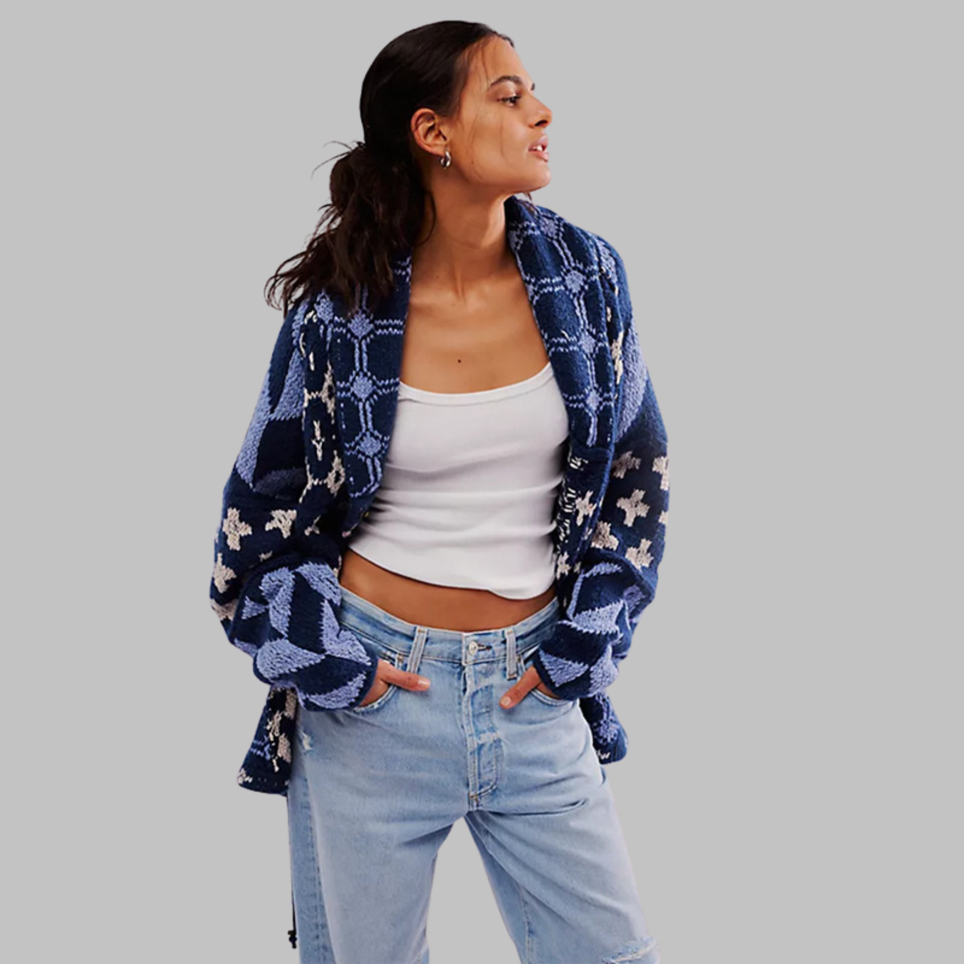 Portia™ - Vintage Oversized Cardigan