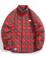 Vintage Baumwoll-Padded Jacke