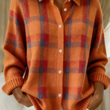 Tesa | Gemütlicher Karopullover Cardigan