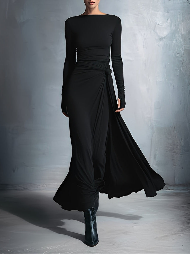 Vittoria ❘ Maxikleid mit seitlichem Knoten
