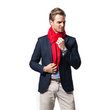 Roter Kaschmirschal mit weichem und warmem Material
