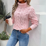 Charlotte - Warmer Gestrickter Damen Rollkragenpullover