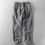 Giles | Men's Long Trousers with Drawstring and Pockets