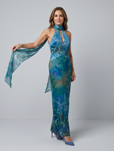 Juniper | Keyhole Halter Ärmelloses Maxikleid