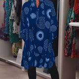 Marlene™ - Lässiges Kleid mit geometrischem Druck
