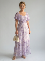 Vaelis | Midi-Kleid mit Flatterärmeln