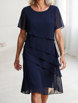 Linda | Elegantes Komfort-Rüschendress