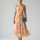 Elin | Weiches Halter Midi-Kleid