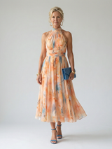 Elin | Weiches Halter Midi-Kleid