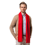 Roter Kaschmirschal mit weichem und warmem Material