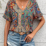 Livia - Lockeres Sommer-Paisley-Top