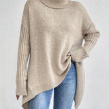Bridgette™ - Bequemer langer Rollkragenpullover