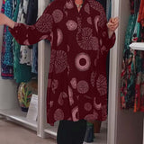 Marlene™ - Lässiges Kleid mit geometrischem Druck