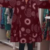 Marlene™ - Lässiges Kleid mit geometrischem Druck