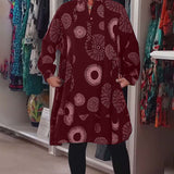 Marlene™ - Lässiges Kleid mit geometrischem Druck