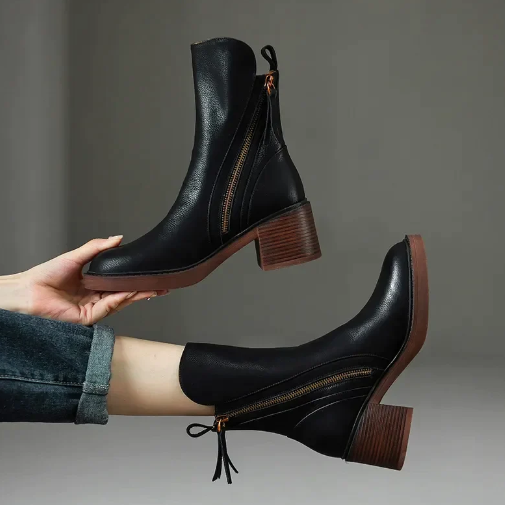 Helene - Leder Stiefeletten